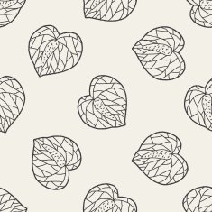 plant doodle seamless pattern background N71