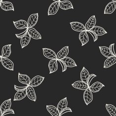 plant doodle seamless pattern background N74