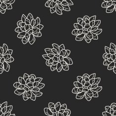 plant doodle seamless pattern background N77