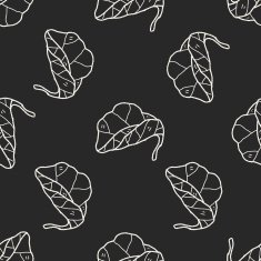 plant doodle seamless pattern background N80