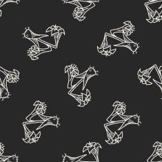 plant doodle seamless pattern background N84