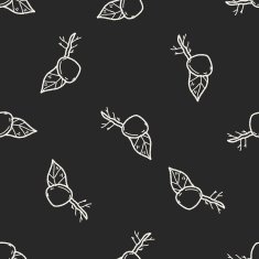 plant doodle seamless pattern background N85