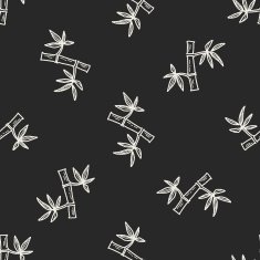 plant doodle seamless pattern background N102