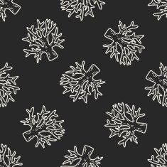 plant doodle seamless pattern background N109