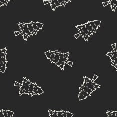 plant doodle seamless pattern background N115