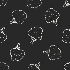 plant doodle seamless pattern background N116