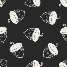 plant doodle seamless pattern background N117