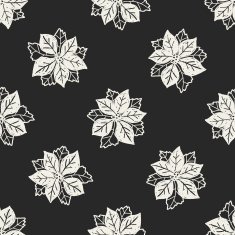 plant doodle seamless pattern background N118