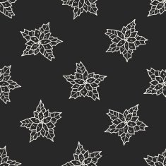 plant doodle seamless pattern background N119