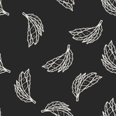 plant doodle seamless pattern background N120