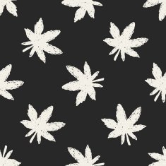 plant doodle seamless pattern background N121