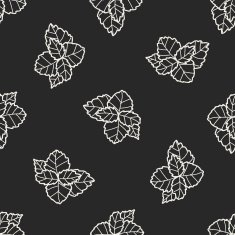 plant doodle seamless pattern background N122