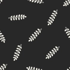 plant doodle seamless pattern background N123