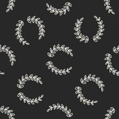 plant doodle seamless pattern background N124