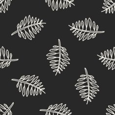 plant doodle seamless pattern background N126