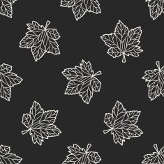 plant doodle seamless pattern background N129