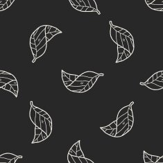 plant doodle seamless pattern background N131