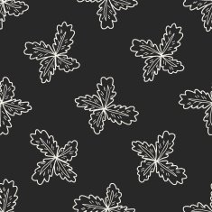 plant doodle seamless pattern background N133