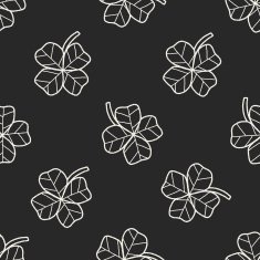plant doodle seamless pattern background N134