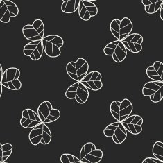 plant doodle seamless pattern background N135