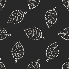 plant doodle seamless pattern background N136