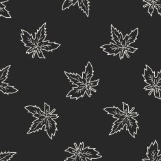 plant doodle seamless pattern background N138