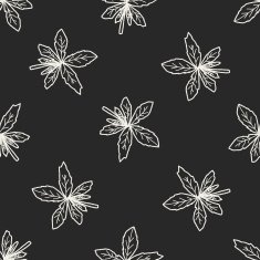 plant doodle seamless pattern background N139