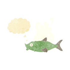 cartoon smelly fish with thought bubble N2