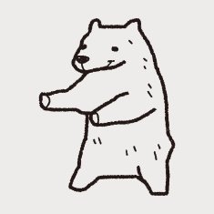 polar bear doodle N8