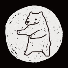 polar bear doodle N10