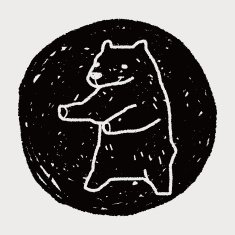 polar bear doodle N11