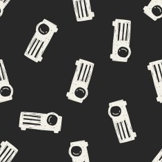 projector doodle seamless pattern background N2