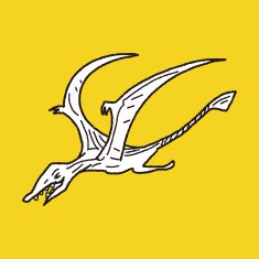 Pterodactyl dinosaur doodle N13