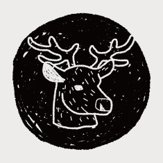 reindeer doodle N10