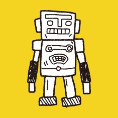 robot doodle N344