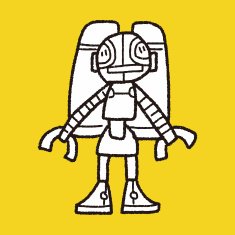 robot doodle N346