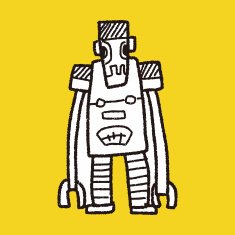 robot doodle N354