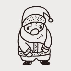 santa claus doodle N8