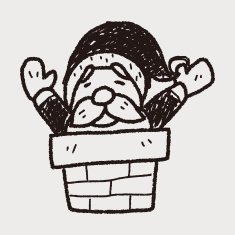 santa claus doodle N9
