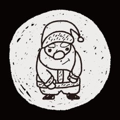 santa claus doodle N12