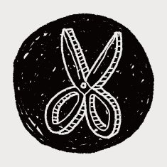 scissors doodle drawing N9