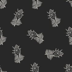 Shell doodle seamless pattern background N8