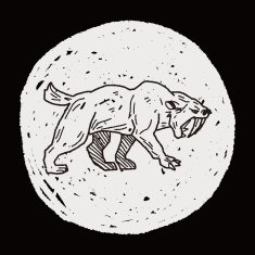 Smilodon doodle N5