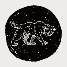 Smilodon doodle N6
