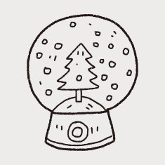 snow ball doodle N3