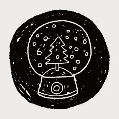 snow ball doodle N6