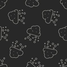 snow doodle seamless pattern background N2