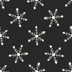 snowflakes doodle seamless pattern background N2
