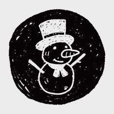 snowman doodle N13