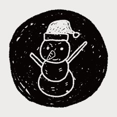 snowman doodle N14